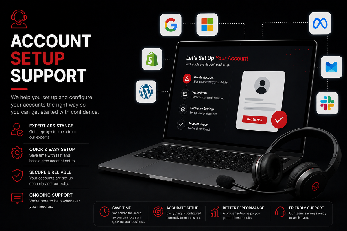 Account Setup Support